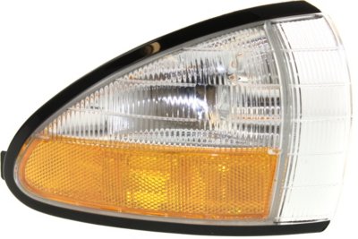 Replacement 18-3405-01 Corner Light - Clear & Amber Lens, Plastic Lens, DOT, SAE compliant, Direct Fit