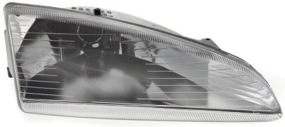 Replacement 20-3383-01  Headlight - Clear Lens, Composite, DOT, SAE compliant, Direct Fit