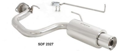 Silverline A1MSDF2327 Exhaust System - Single, OE, Natural, Stainless Steel, 50-State Legal