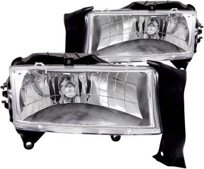 Anzo A1R111021 Crystal Headlight - Clear Lens; Chrome Interior, Composite, DOT, SAE compliant, Direct Fit