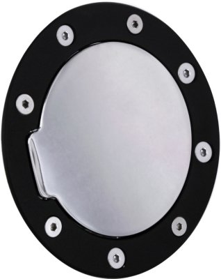 All Sales A686050KC Fuel Door - Chrome, Aluminum, Direct Fit