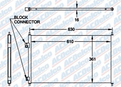 AC Delco A/C Condenser
