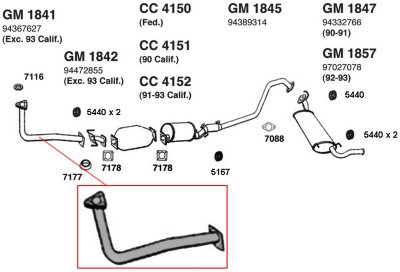 Ansa Exhaust Pipe