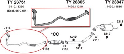 Ansa Exhaust Pipe