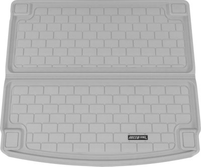 Aries ARSPO0021301 3D Floor Liner Cargo Mat - Gray, Rubberized, Thermoplastic, All-Weather, Molded Cargo Liner, Direct Fit