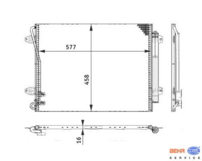 Behr A/C Condenser