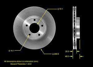 Bendix BFPRT5603 Global Brake Disc - 11.81 in. Diameter, Plain Surface, Direct Fit