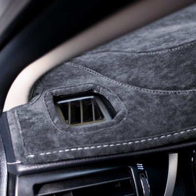 Coverking C37CDCC2OL026B Custom Dash Cover - Gray, Suede, Mat, Direct Fit