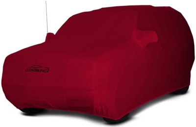 Coverking C37CVC2SS94PR2099 Satin Stretch Car Cover - Red, Satin with lycra yarns, Indoor, Direct Fit