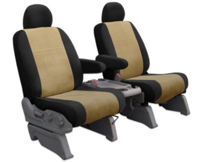 CalTrend CALDG25201DA Dura-Plus Seat Cover - Black, Cordura Canvas, Solid, Direct Fit