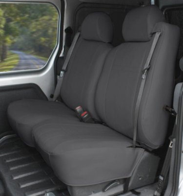 CalTrend CALST33909LX I Can't Believe It's Not Leather Seat Cover - Dark Gray, Synthetic leather, Solid, Direct Fit