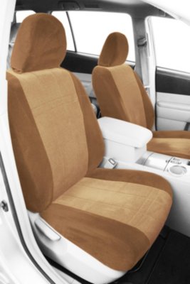 CalTrend CALSU10805RR OE Velour Seat Cover - Classic sandstone sides with premier insert, Velour, 2-tone; Premier insert with classic trim pattern, Direct Fit