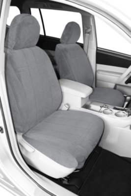 CalTrend CALSU10808RA OE Velour Seat Cover - Classic light gray, Velour, Solid, Direct Fit