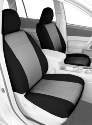 CalTrend CALSU11508NN Neosupreme Seat Cover - Black sides and light gray insert, Neosupreme, 2-tone, Direct Fit
