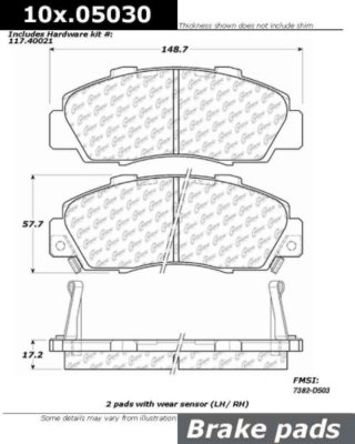 Centric Brake Pad Set