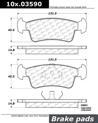 Centric Brake Pad Set