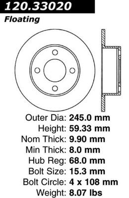 Centric Brake Disc