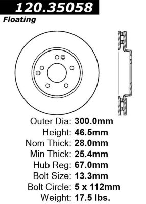 Centric Brake Disc