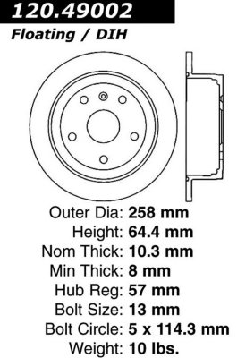 Centric Brake Disc