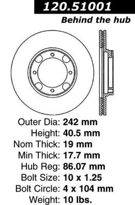 Centric Brake Disc