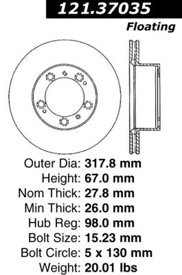 Centric Brake Disc