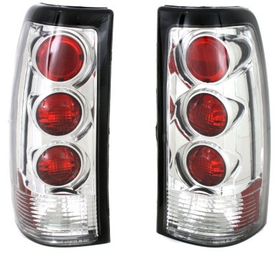 StyleLine CV9902CCTL  Tail Light - Clear Lens; Chrome Interior, DOT, SAE compliant, Direct Fit