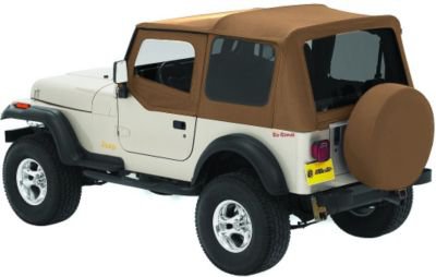 Bestop D345112037 Replace-A-Top Soft Top - Spice, Dual-layer poly-cotton vinyl, Without Frame (Requires Factory Frame)