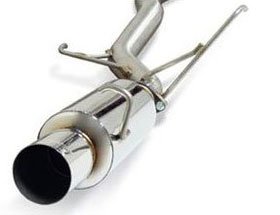 DC Sports D42SCS6301 Single Canister Exhaust System - 3 in. Main Piping Diameter, Single, Straight out the back, Polished, Stainless Steel
