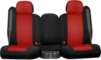Dash Designs DSHK023360URC Genuine Neoprene Seat Cover - Black sides and red insert, Neoprene, 2-tone, Direct Fit