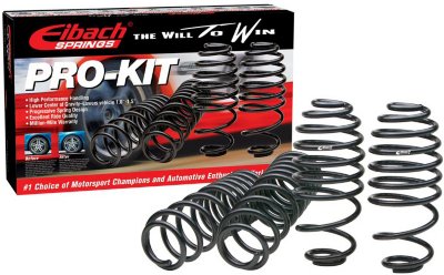 Eibach E2738103140 Pro-Kit Lowering Springs - Powdercoated Black, Direct Fit