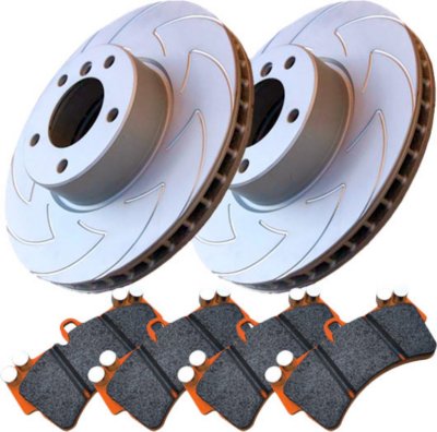 EBC E35S7KR1008 Race Kit - Stage 7 Brake Disc and Pad Kit - 12.4 in. Disc Diameter, Direct Fit