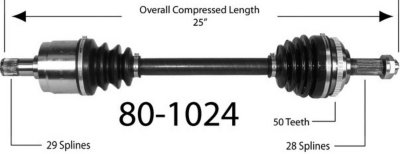 EMPI Axle Axle Assembly