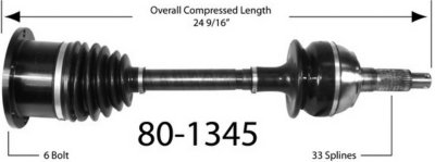 EMPI Axle Axle Assembly