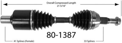 EMPI Axle Axle Assembly