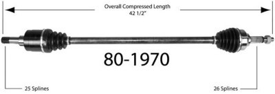 EMPI Axle Axle Assembly