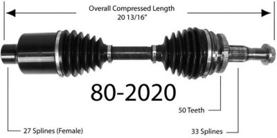 EMPI Axle Axle Assembly