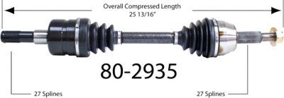 EMPI Axle Axle Assembly