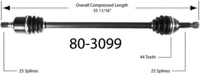 EMPI Axle Axle Assembly