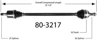 EMPI Axle Axle Assembly
