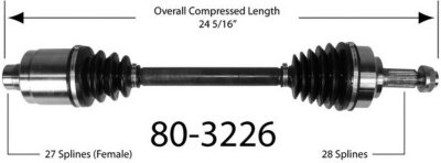 EMPI Axle Axle Assembly