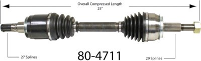 EMPI Axle Axle Assembly