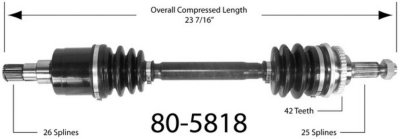 EMPI Axle Axle Assembly
