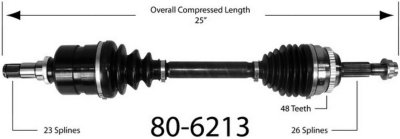 EMPI Axle Axle Assembly