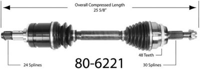 EMPI Axle Axle Assembly