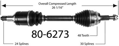 EMPI Axle Axle Assembly
