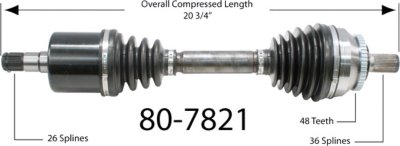 EMPI Axle Axle Assembly