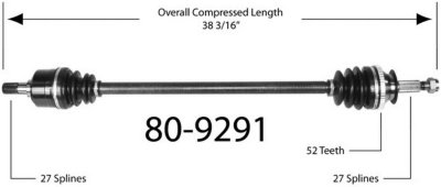 EMPI Axle Axle Assembly