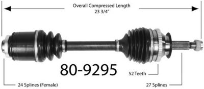 EMPI Axle Axle Assembly