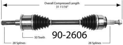 EMPI Axle Axle Assembly