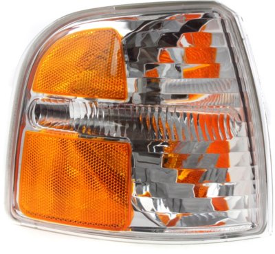 Replacement F104113 Corner Light - Clear & Amber Lens, Plastic Lens, DOT, SAE compliant, Direct Fit